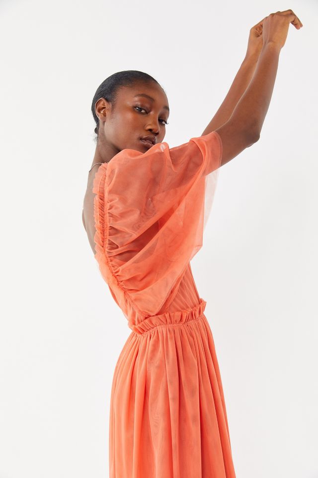 WRAY Claire Sheer Ruffle Midi Dress #3