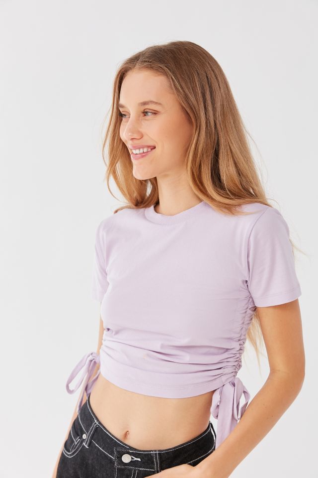 UO Tia Cinched Side-Tie Tee #1