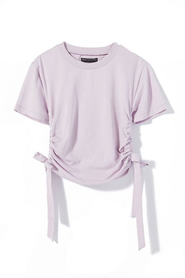 UO Tia Cinched Side-Tie Tee | Urban Outfitters
