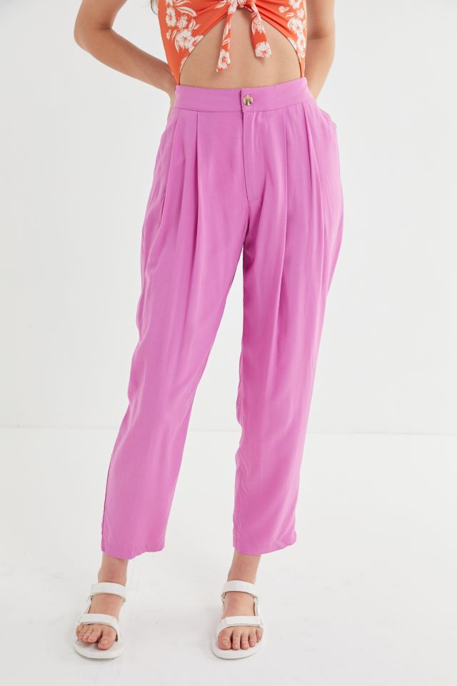UO Dara Pleated High-Waisted Trouser Pant #3