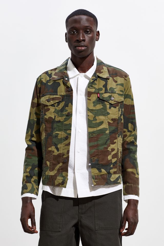 Levi's camo outlet trucker jacket