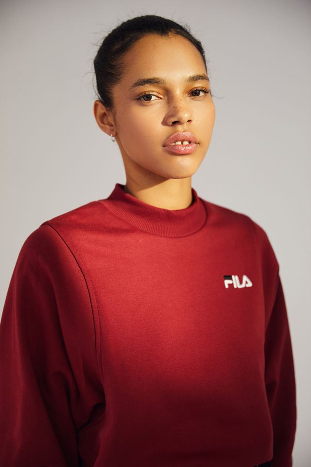 FILA Mock-Neck Pullover Sweatshirt | Urban Outfitters