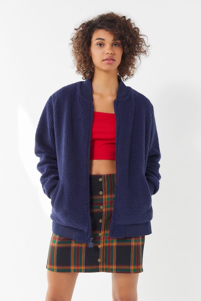 FILA Louis Sherpa Fleece Zip-Front Jacket #2