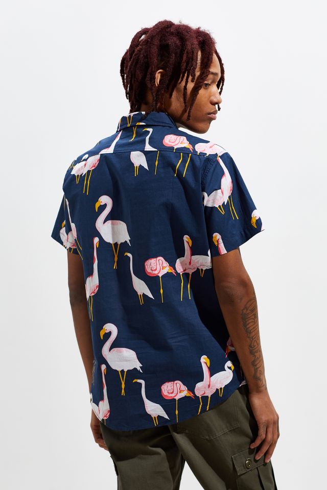 ambsn Mingo Short Sleeve Button-Down Shirt #4