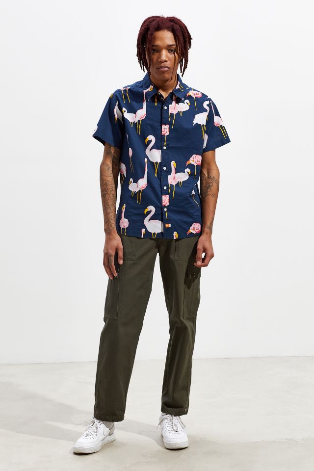 ambsn Mingo Short Sleeve Button-Down Shirt #5