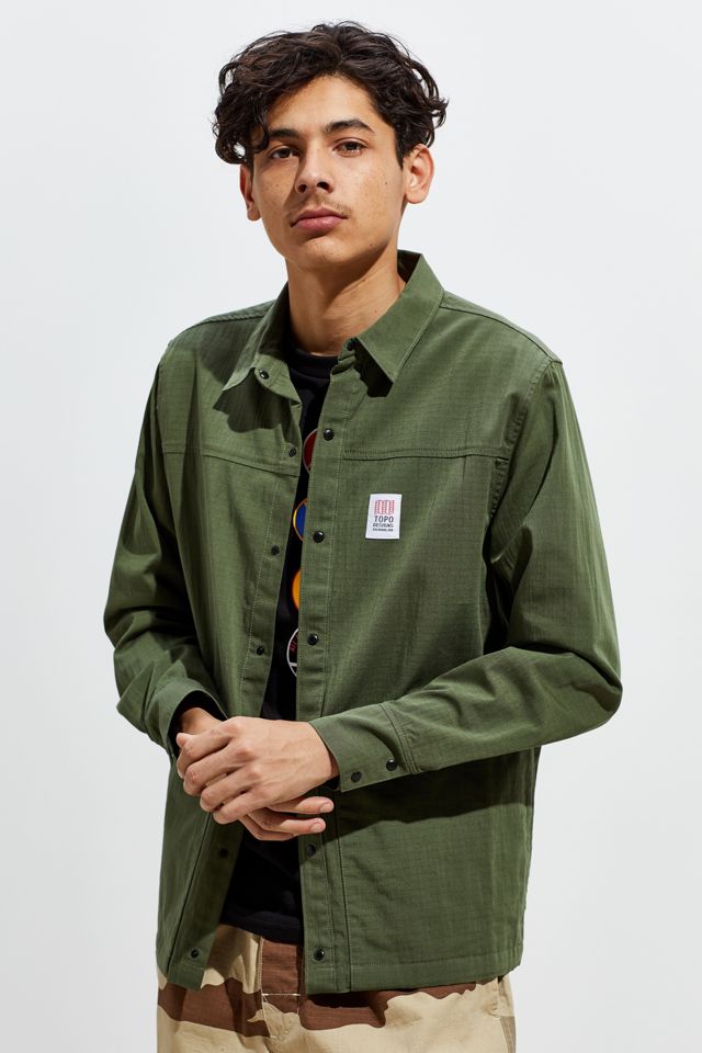 Topo Designs Field Button-Down Shirt Jacket | Urban Outfitters