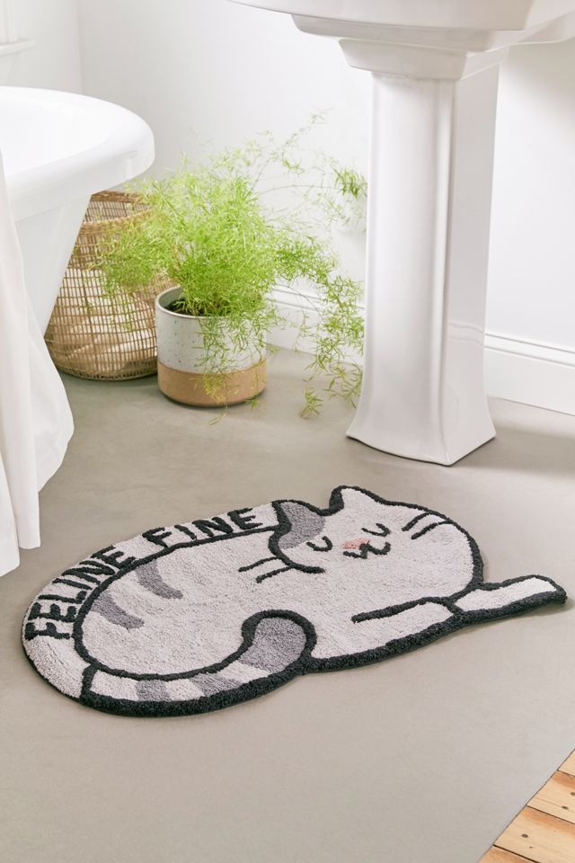 Feline Fine Bath Mat