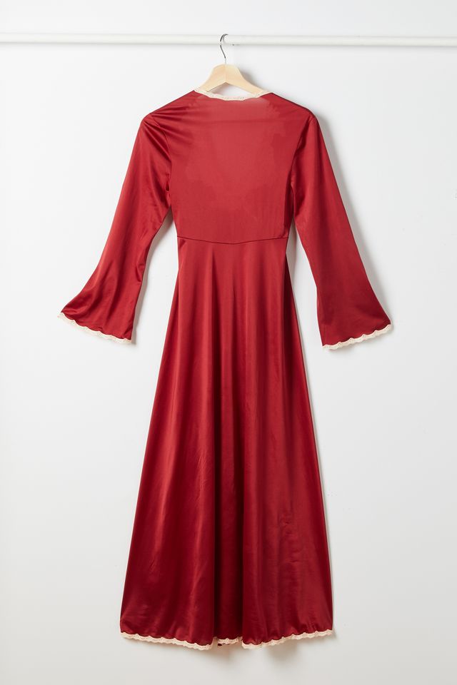 burgundy dress what color nails Soft Lounge Slip Dress