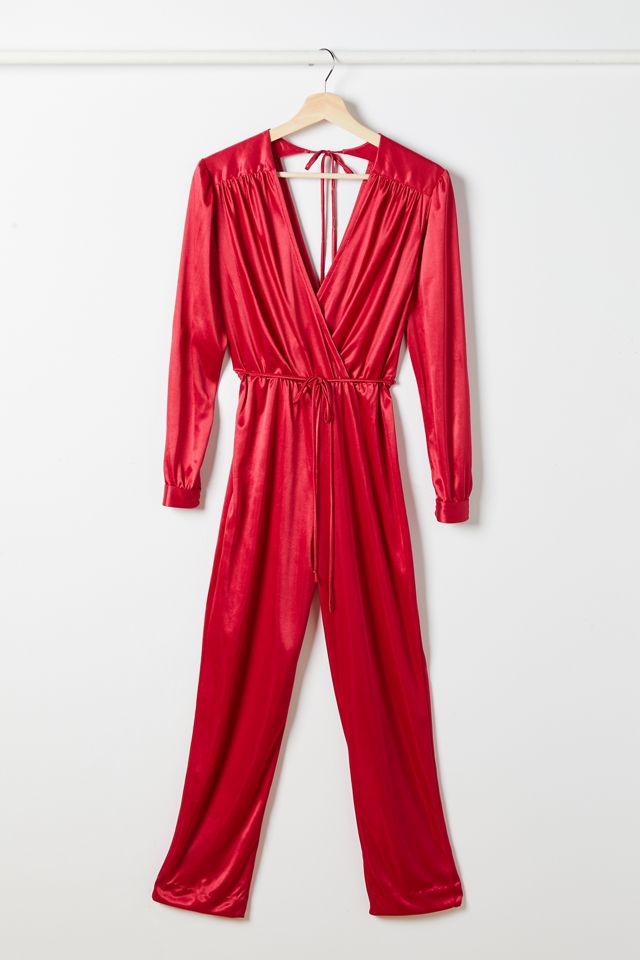 Surplice Cap Sleeves Jumpsuit