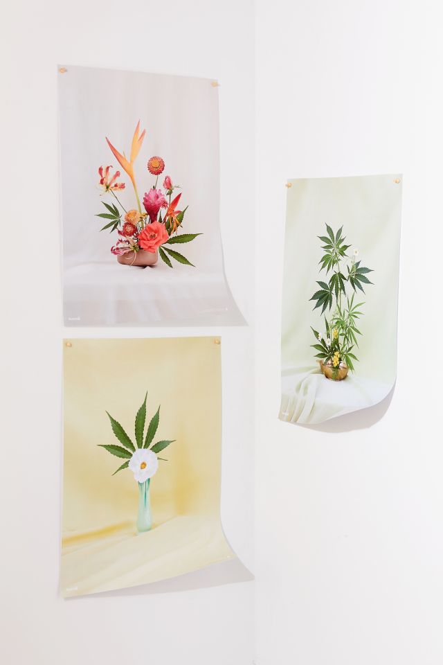 Broccoli Magazine X Goldleaf Yellow Ikebana Art Print #1