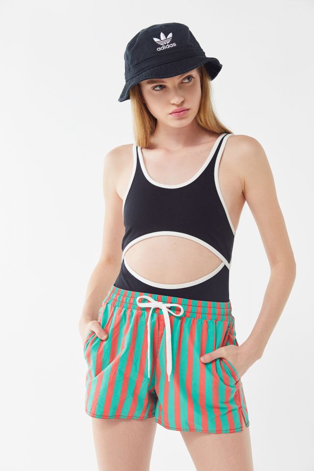 UO Eve Striped Pull-On Drawstring Short