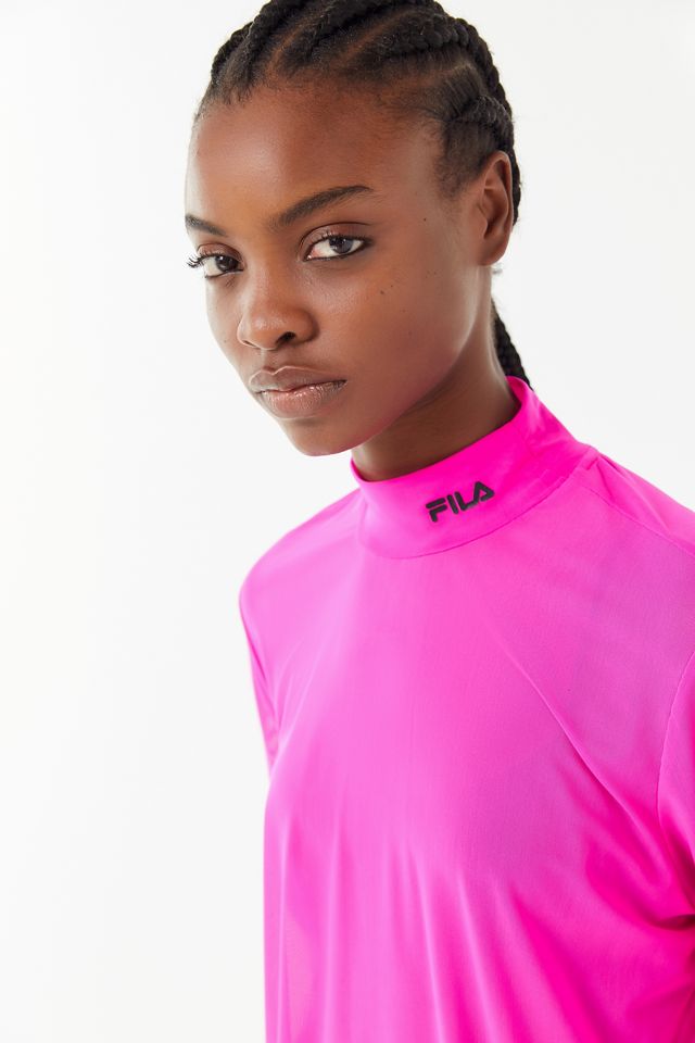 FILA UO Exclusive Mesh Mock Neck Tunic Tee #1