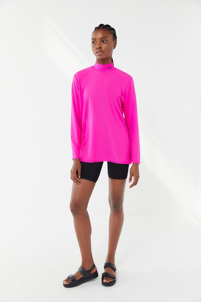 FILA UO Exclusive Mesh Mock Neck Tunic Tee #3