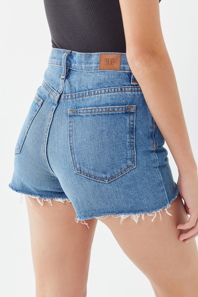 BDG Girlfriend High-Waisted Denim Short - Tinted Denim #3