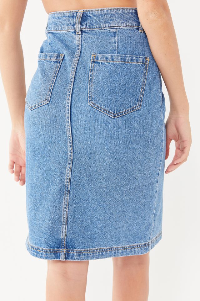 BDG Fiona Denim Lace-Up Skirt  #1