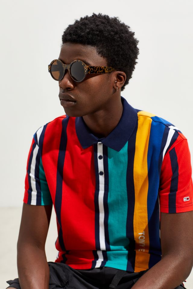 Lunettes de soleil rondes et épaisses en plastique #1