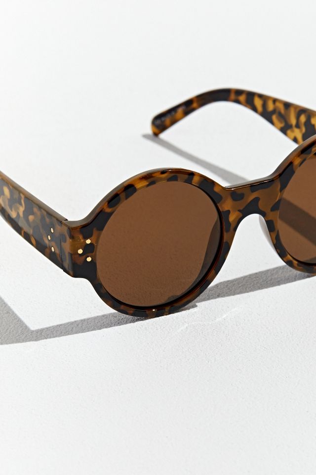Lunettes de soleil rondes et épaisses en plastique #3