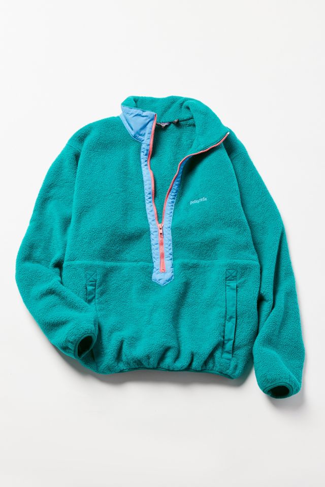 Vintage Patagonia Teal Half Zip Fleece Jacket Urban Outfitters