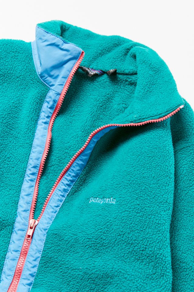 Vintage Patagonia Teal Half-Zip Fleece Jacket