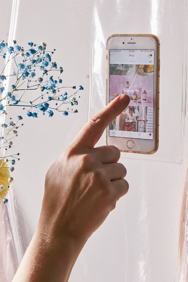 Clear Pocket Shower Curtain Liner #1