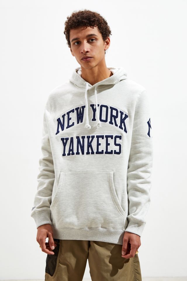 Mitchell & Ness New York Yankees Postgame Short Sleeve Hoodie - Gray - L Each