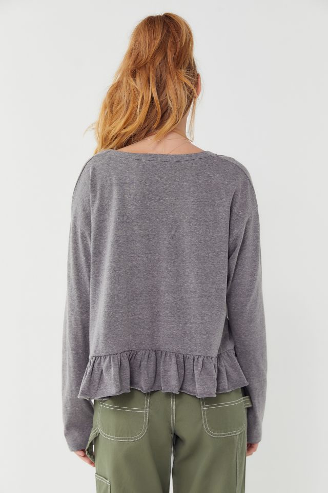 Truly Madly Deeply Long Sleeve Peplum Top #2