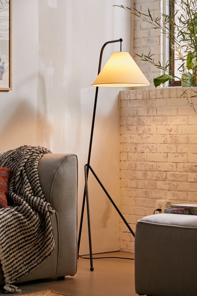 Ingrid Blackened Steel Floor Lamp