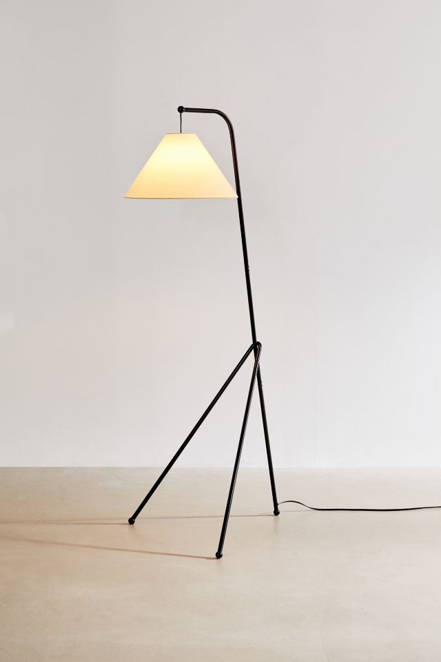 Ingrid Blackened Steel Floor Lamp #1
