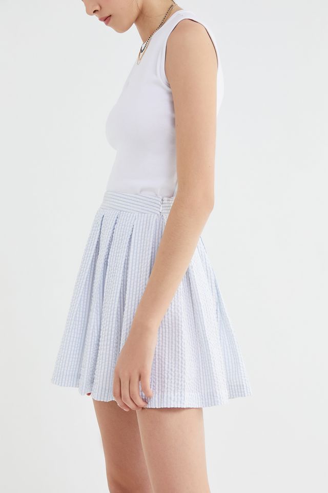 UO Love Match Striped Pleated Mini Skirt #2