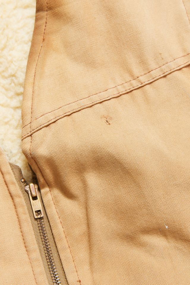 Vintage Carhartt Sand Sherpa Lined Vest #3
