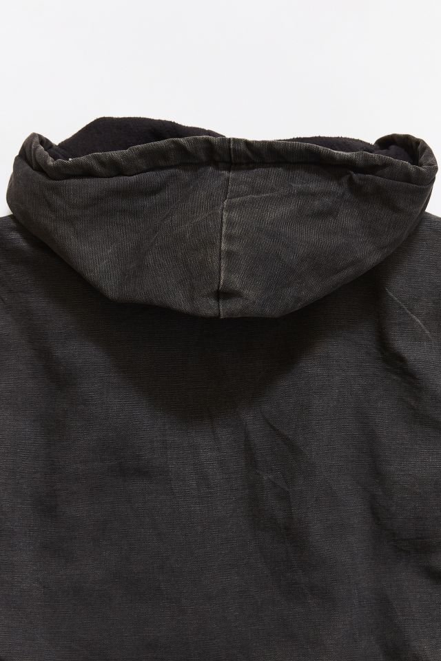 Vintage Carhartt Black Hooded Work Jacket #4