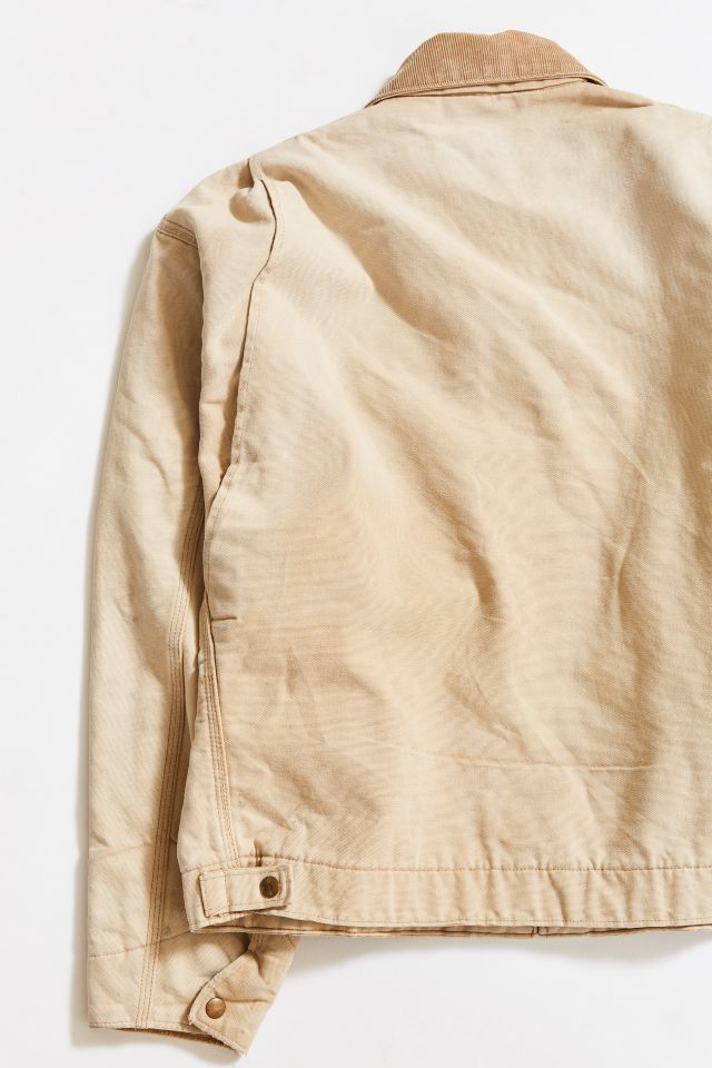 Vintage Carhartt Sand Corduroy Collar Work Jacket  #3