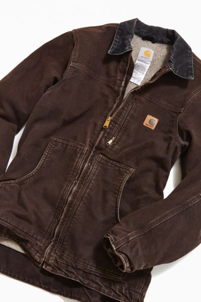 carhartt jacket dark brown