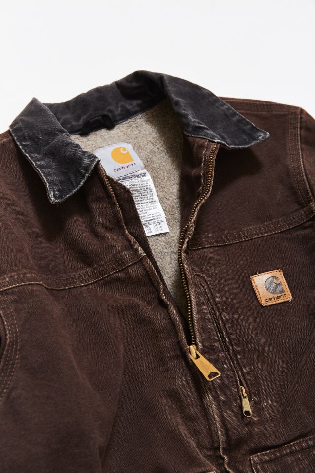 Vintage Carhartt Dark Brown Work Jacket #1