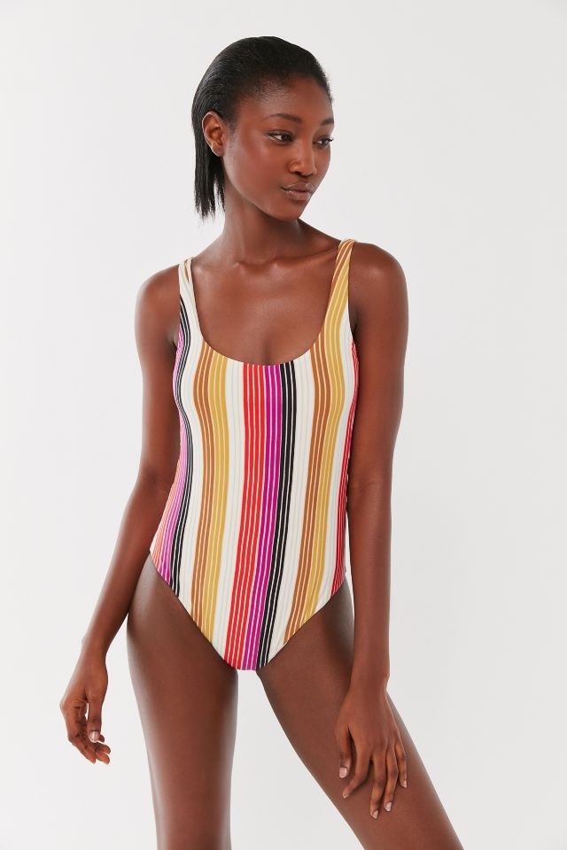 Billabong Shady Lane Striped One Piece Swimsuit Urban Outfitters