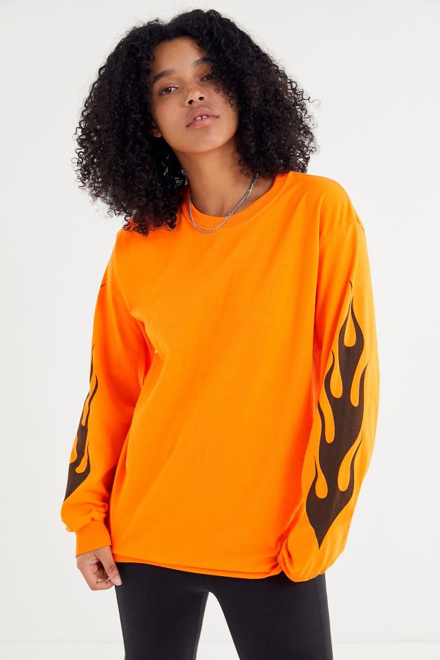 UO Flame Oversized Long Sleeve Tee #1