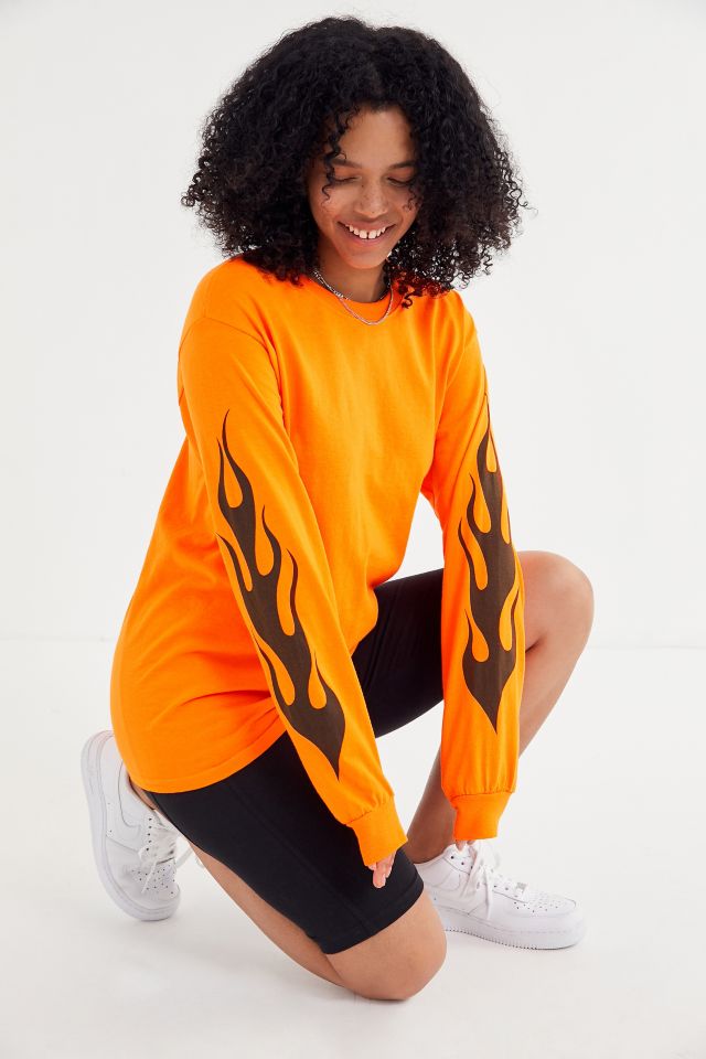 UO Flame Oversized Long Sleeve Tee #3