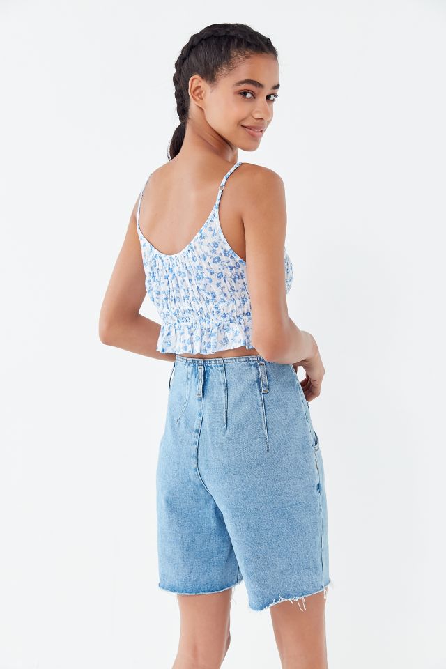 Bermuda en denim plissé BDG #1