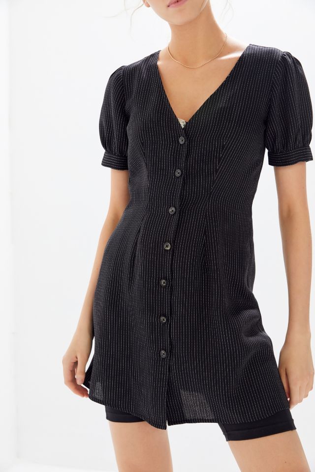 Urban Renewal Remnants Menswear Pinstripe Mini Dress #1