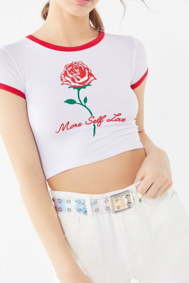 O-Mighty Self Love Ringer Baby Tee #1