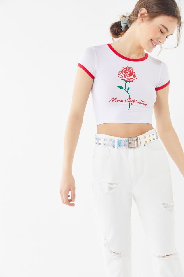 O-Mighty Self Love Ringer Baby Tee #3
