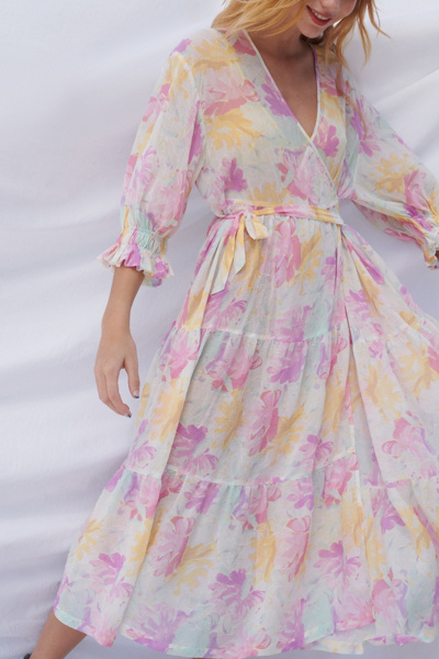 urban outfitters pink wrap dress NWT Urban Outfitters Elegant Pink Wrap Dress