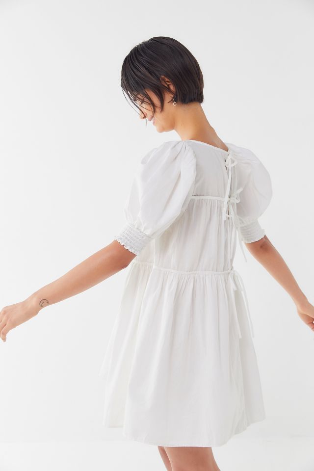 UO Tie-Back Babydoll Mini Dress #1
