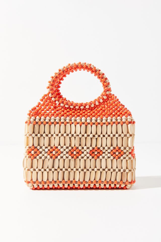Maddie Wooden Beaded Handbag #1