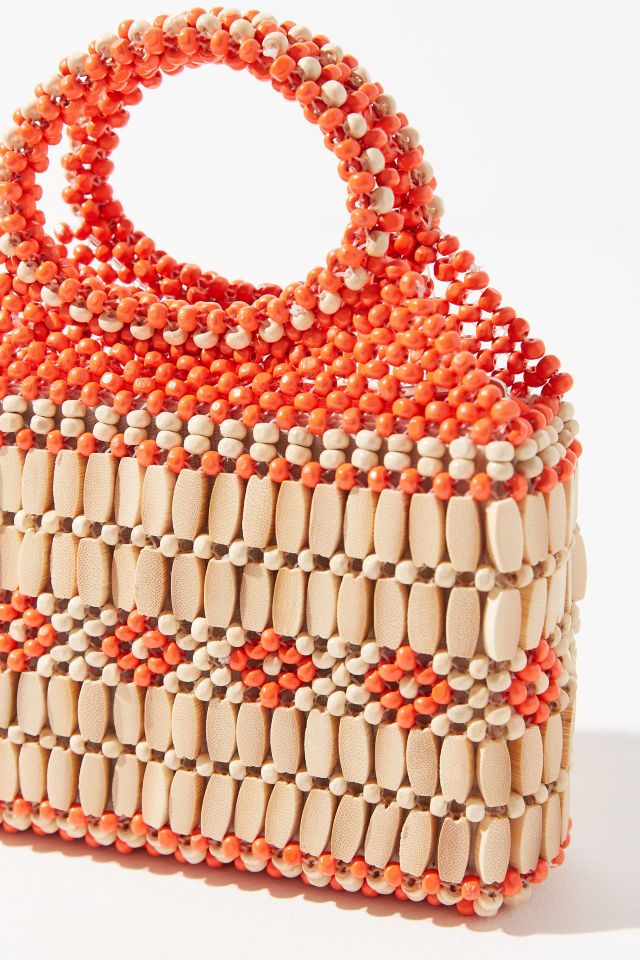 Maddie Wooden Beaded Handbag #3