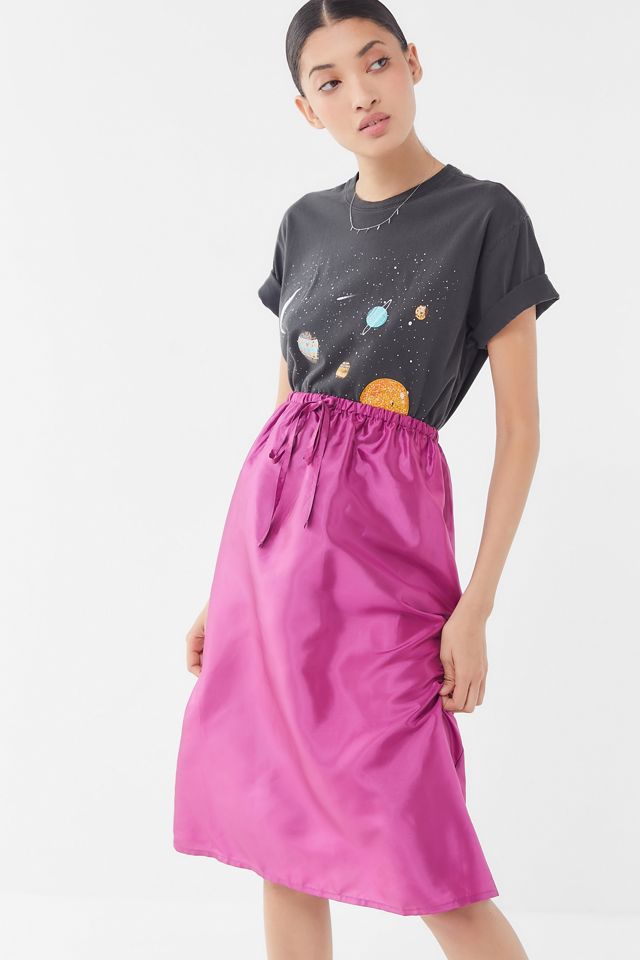 UO Austen Drawstring Midi Skirt