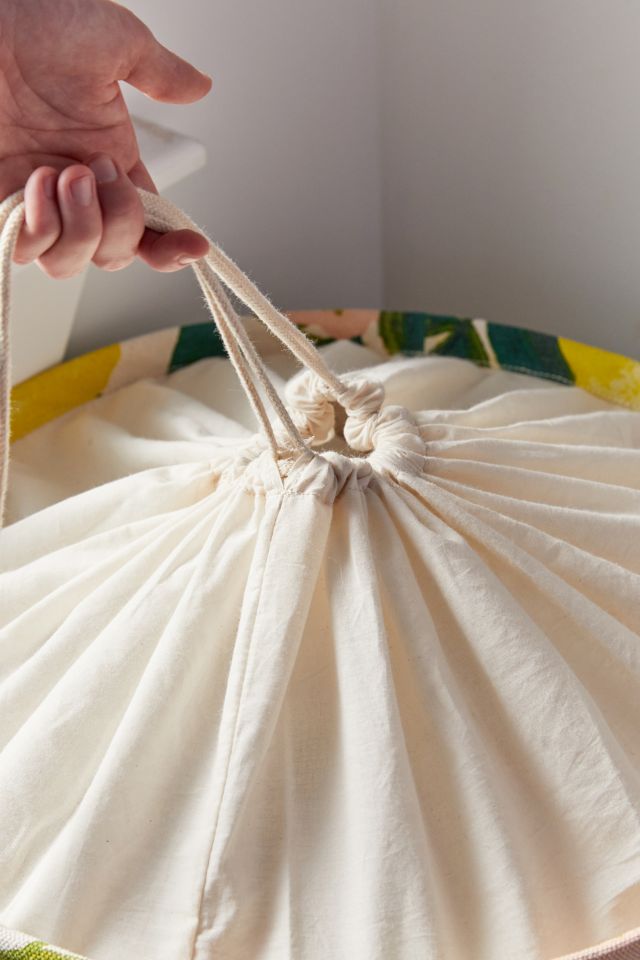 Lemons Printed Canvas Laundry Bag #3