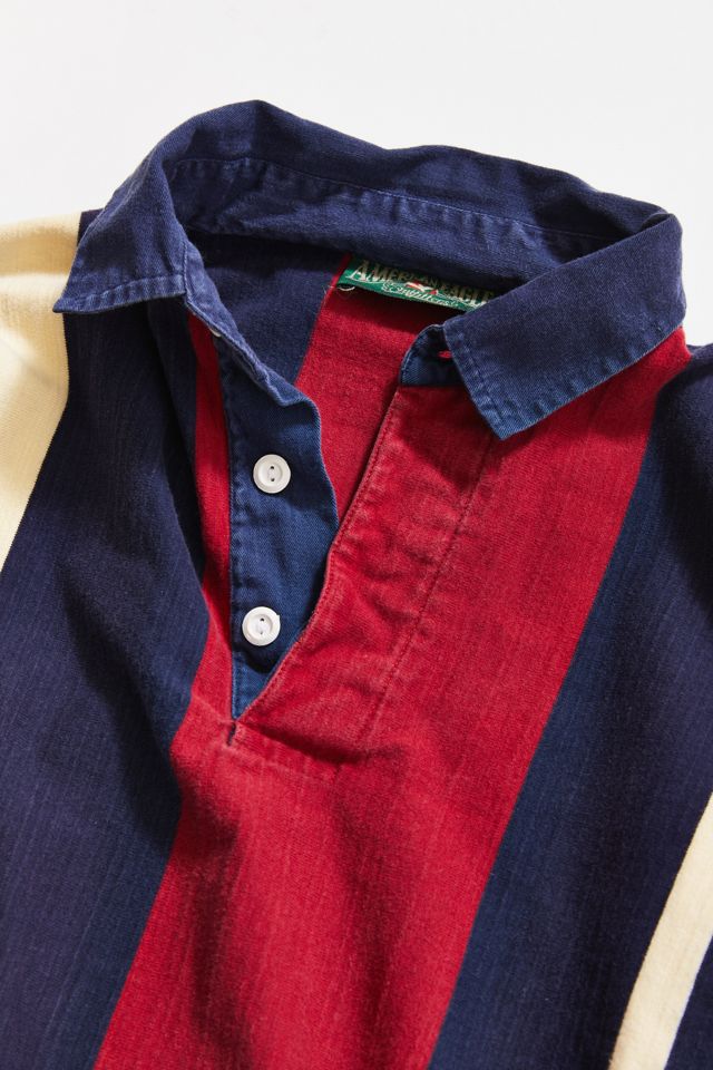 Vintage Vertical Striped Rugby Shirt  #2
