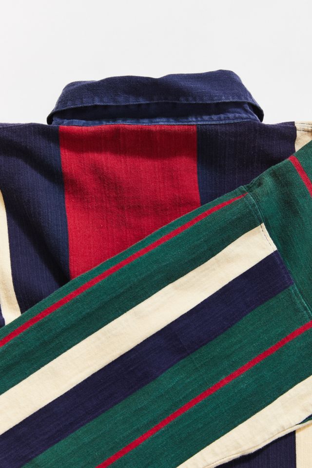 Vintage Vertical Striped Rugby Shirt  #3