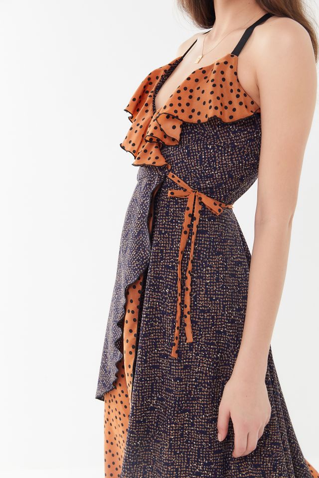 Robe Portefeuille Maxi Barber Scenic Route à Imprimé Mixte #1